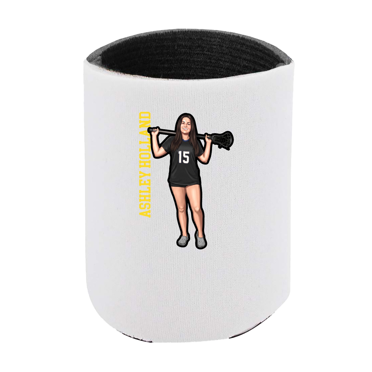 Can Holder — Name Vertical in White