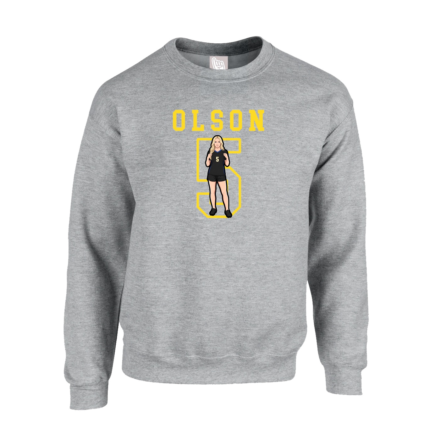 Fleece Crew — Shirsey in Grey
