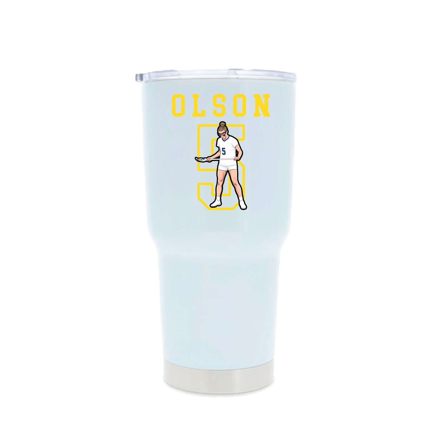 30oz Stainless Steel Tumbler — Shirsey in White