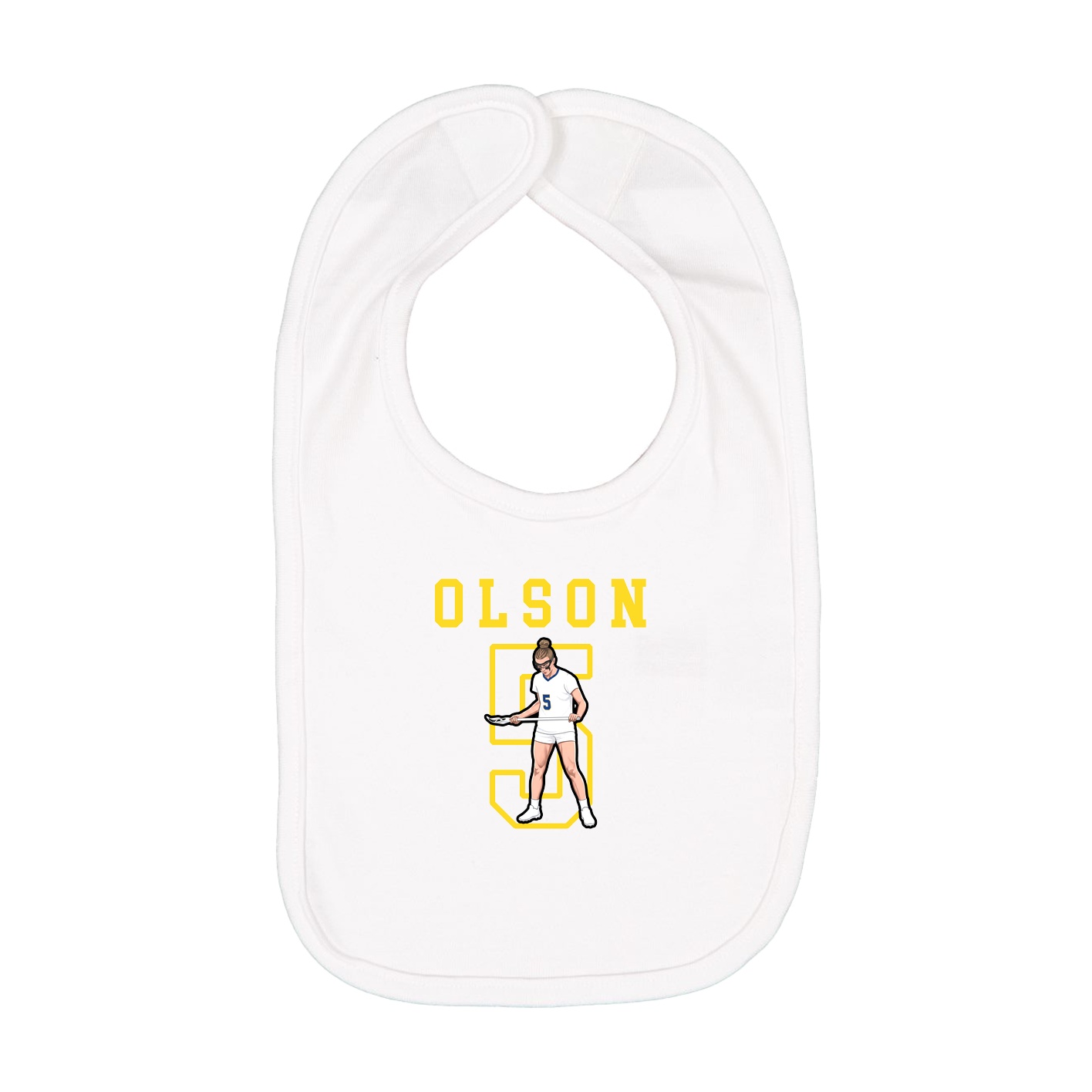 Infant Bib — Shirsey in White
