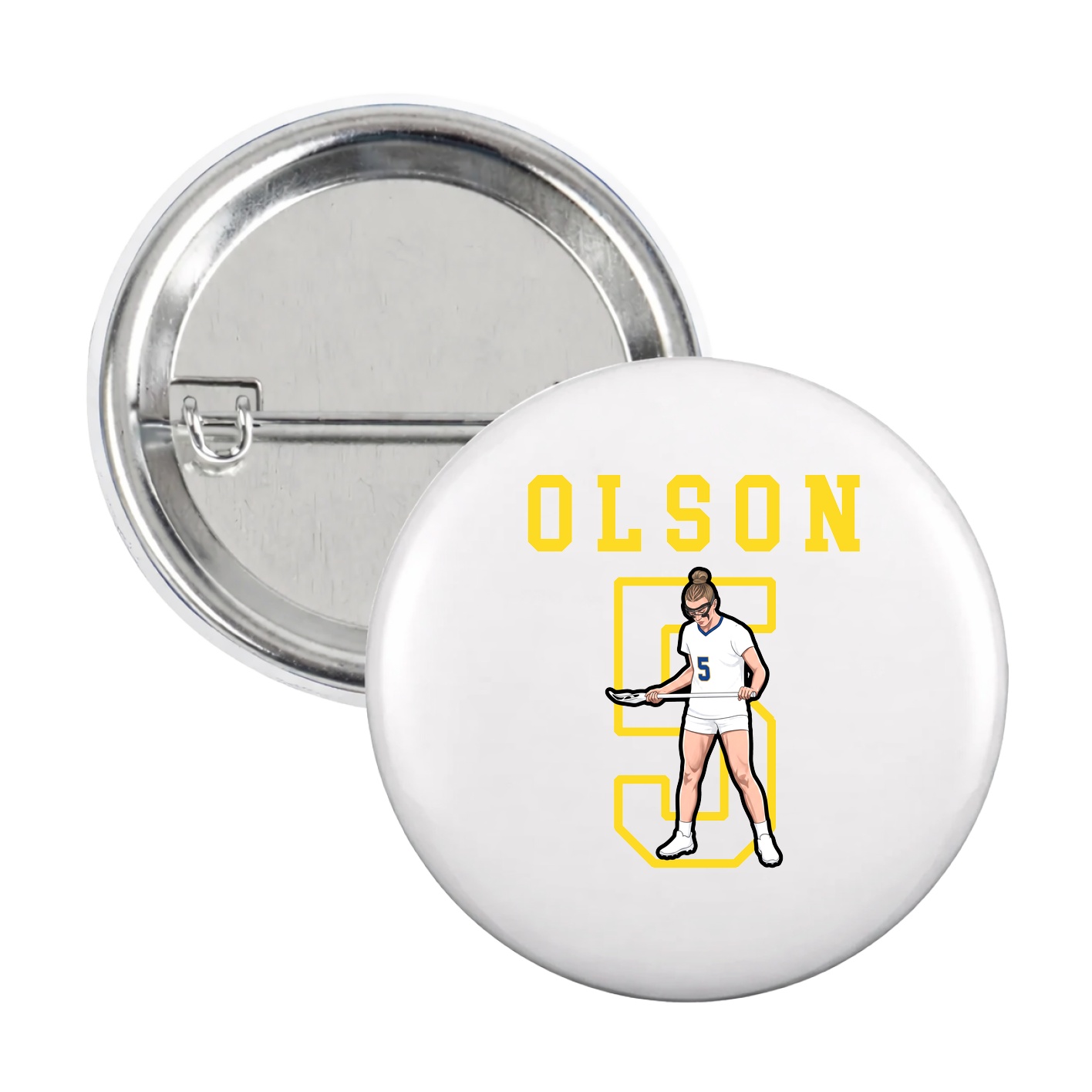 Game Day Button — Shirsey in White