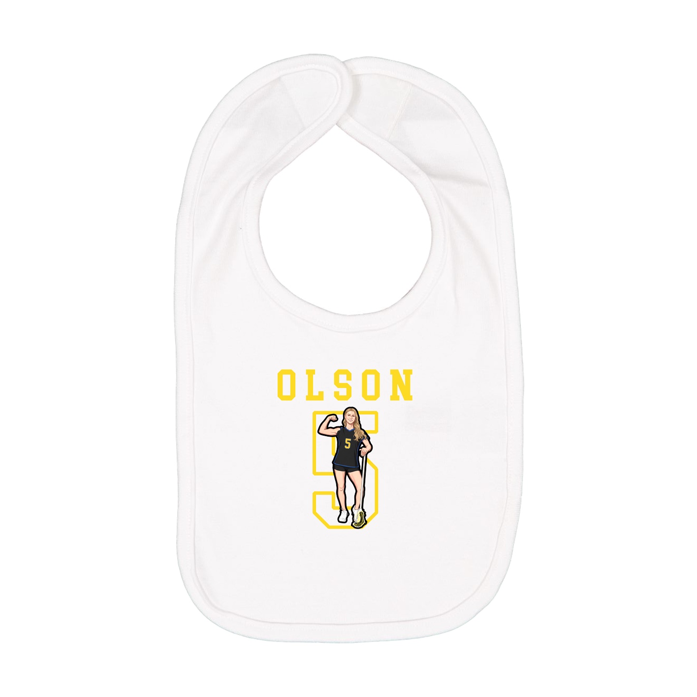 Infant Bib — Shirsey in White