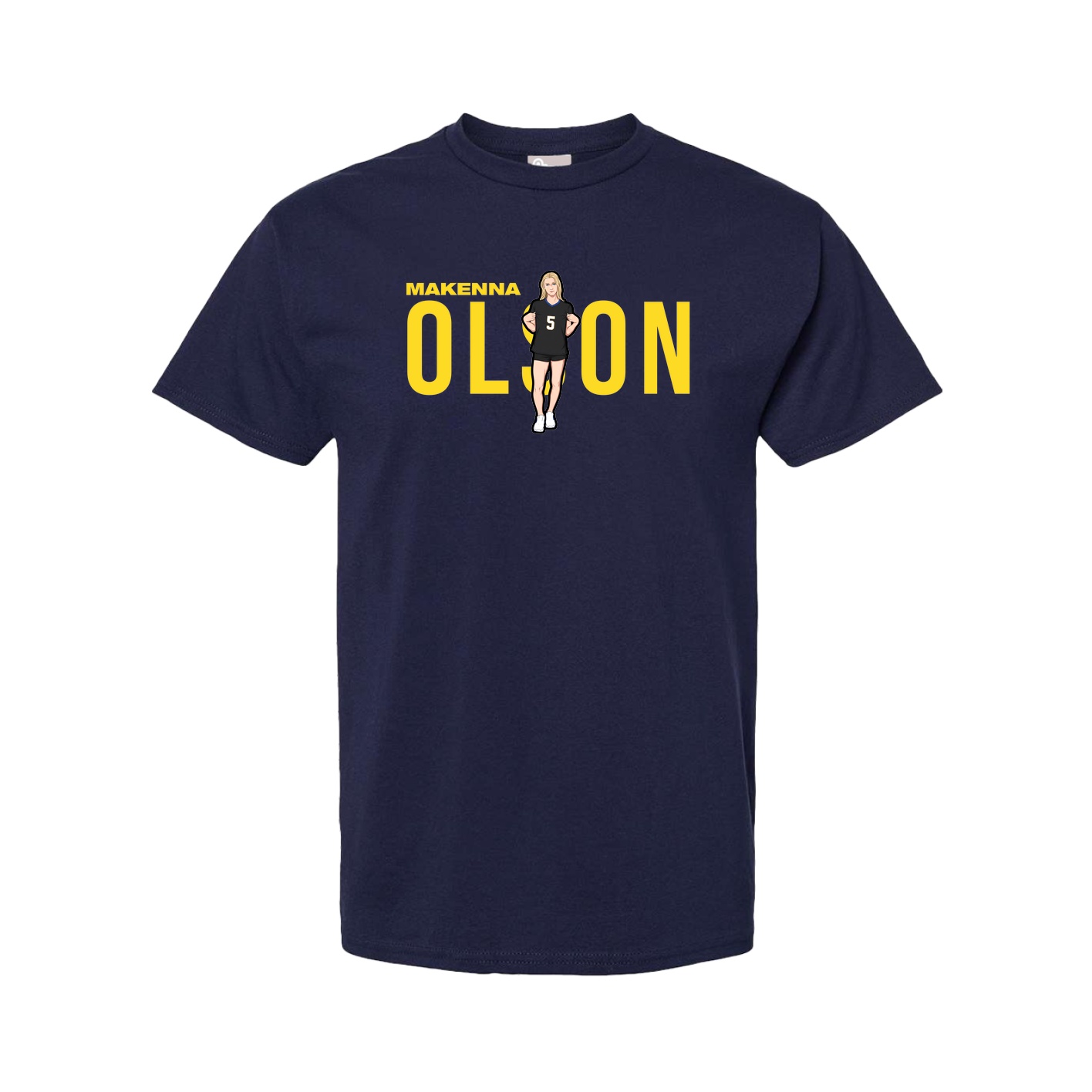 Tee — Player Name in Navy