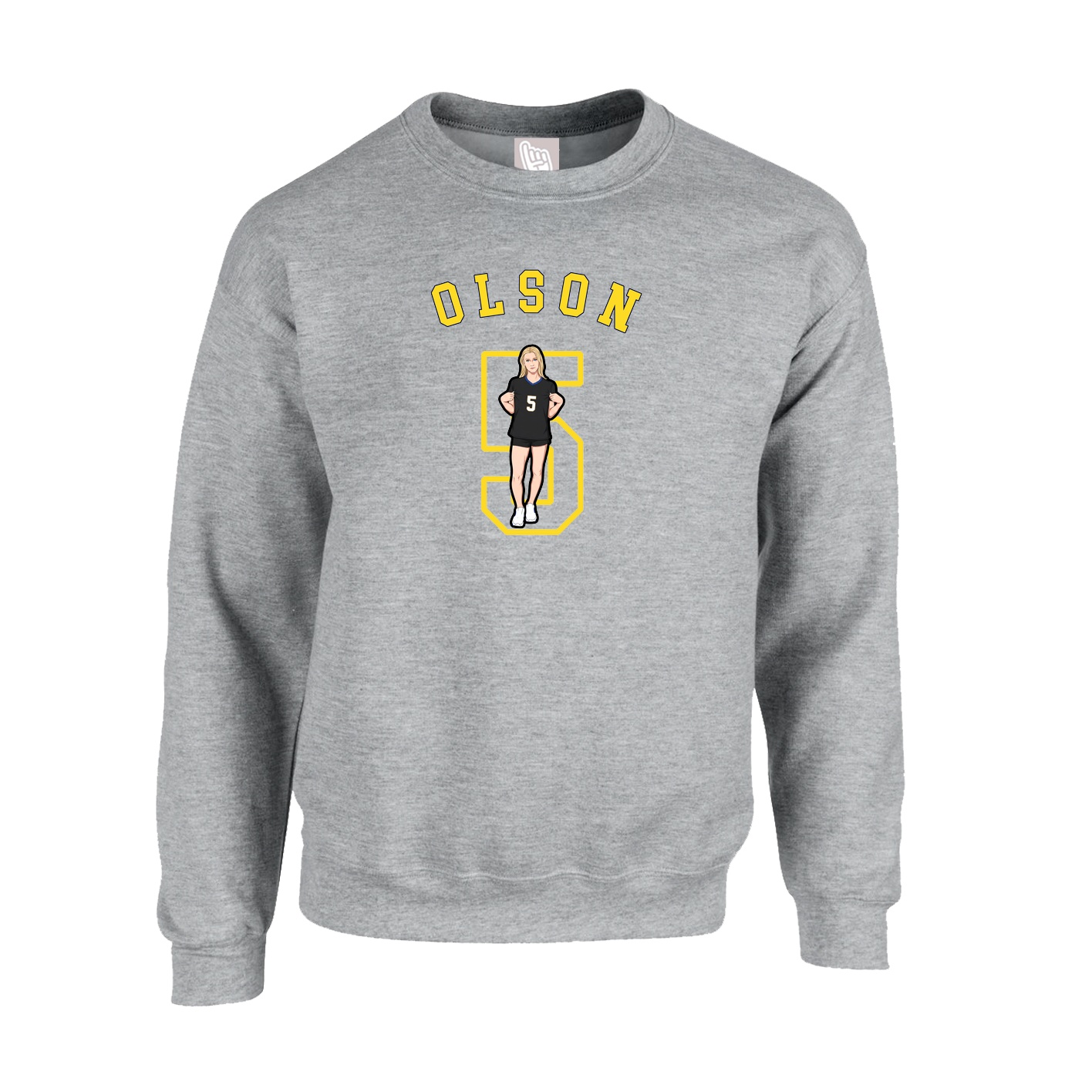 Fleece Crew — Shirsey Arch in Grey