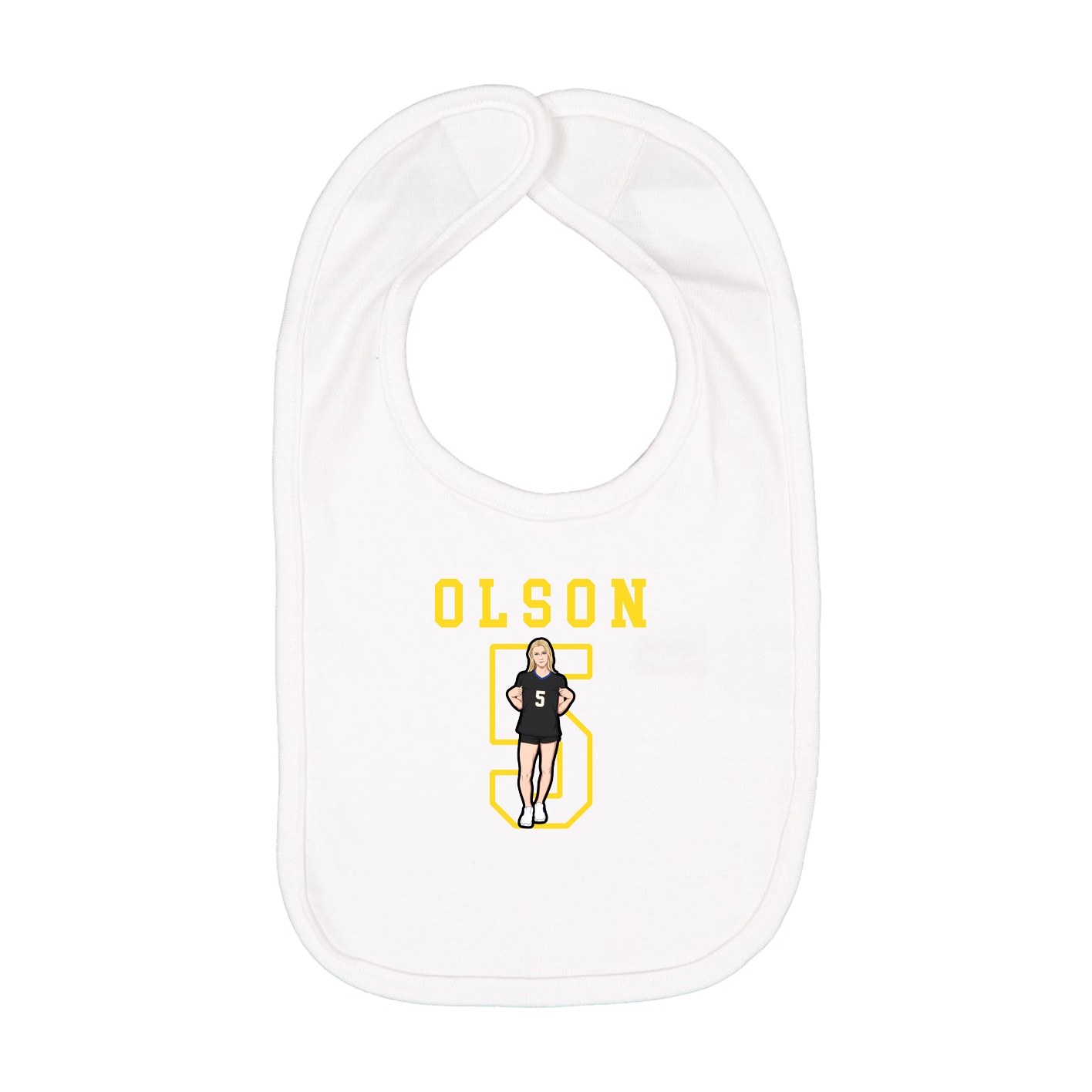 Infant Bib — Shirsey in White