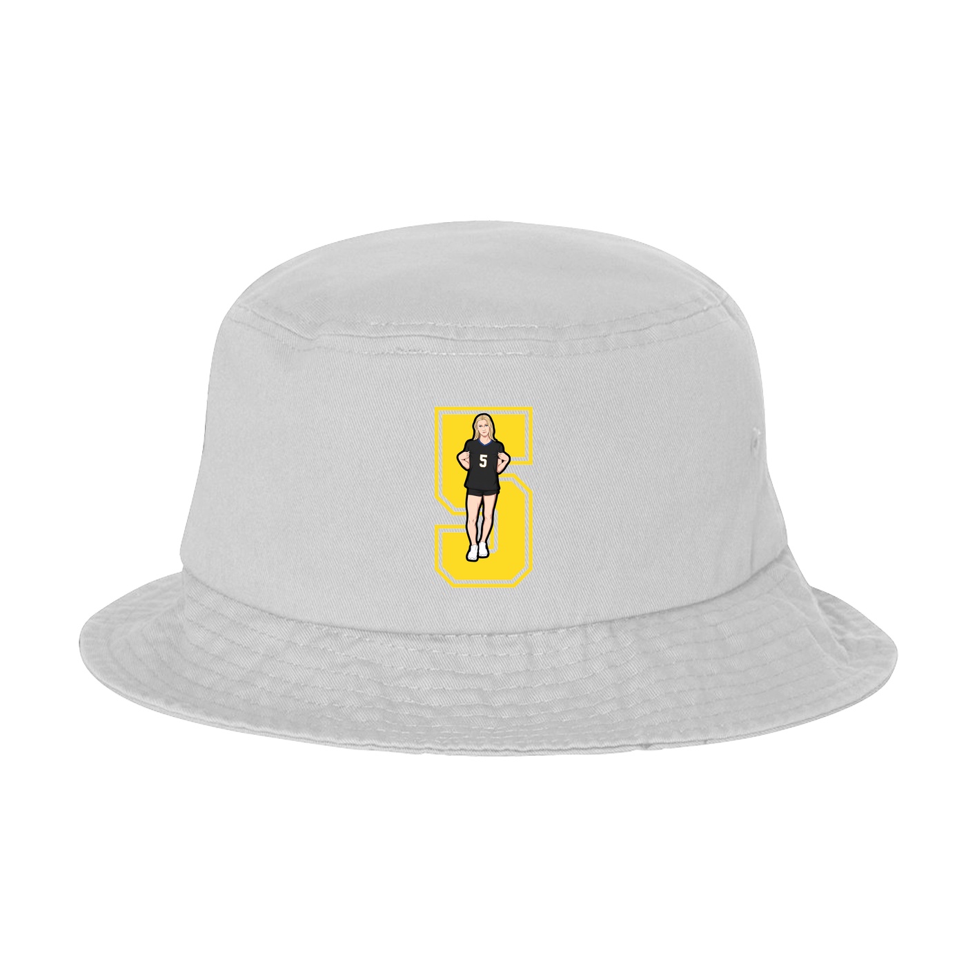 Bucket Cap — Number in White