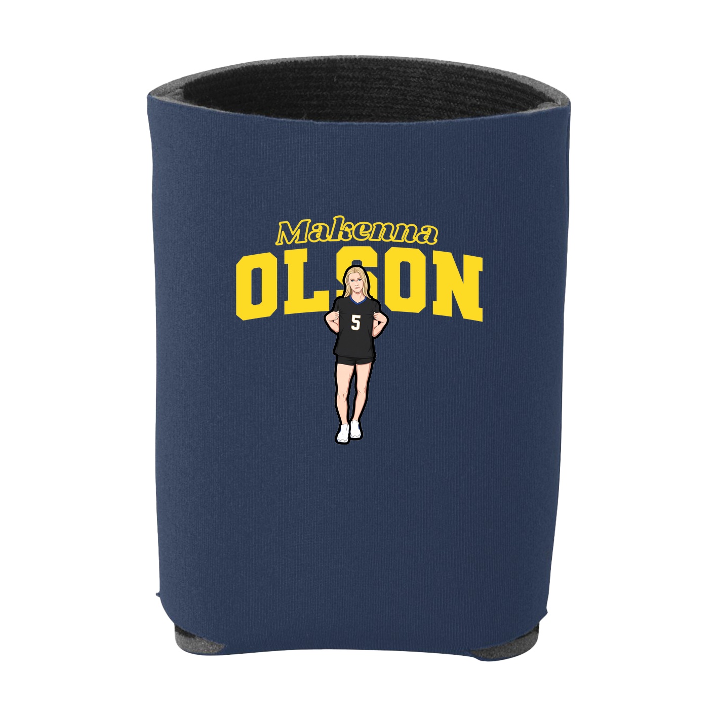 Can Holder — Name Arch in Navy