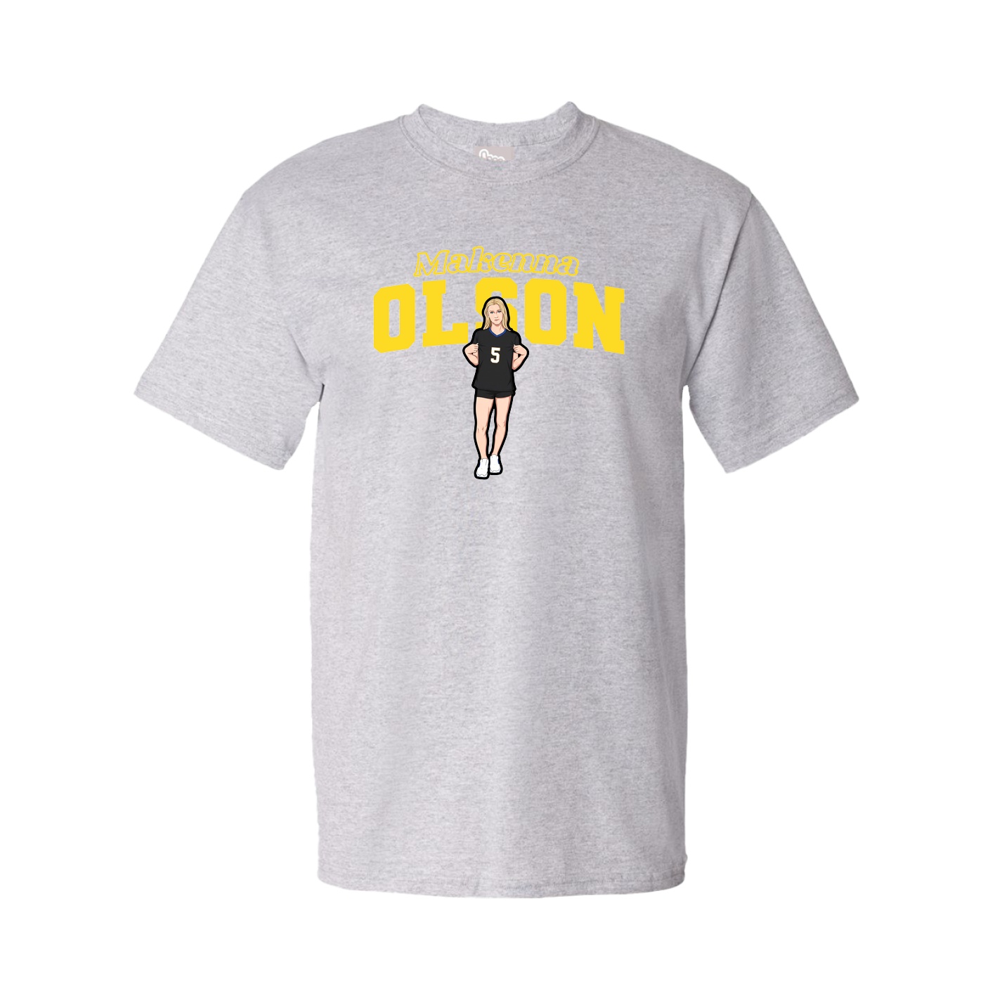 Tee — Name Arch in Grey