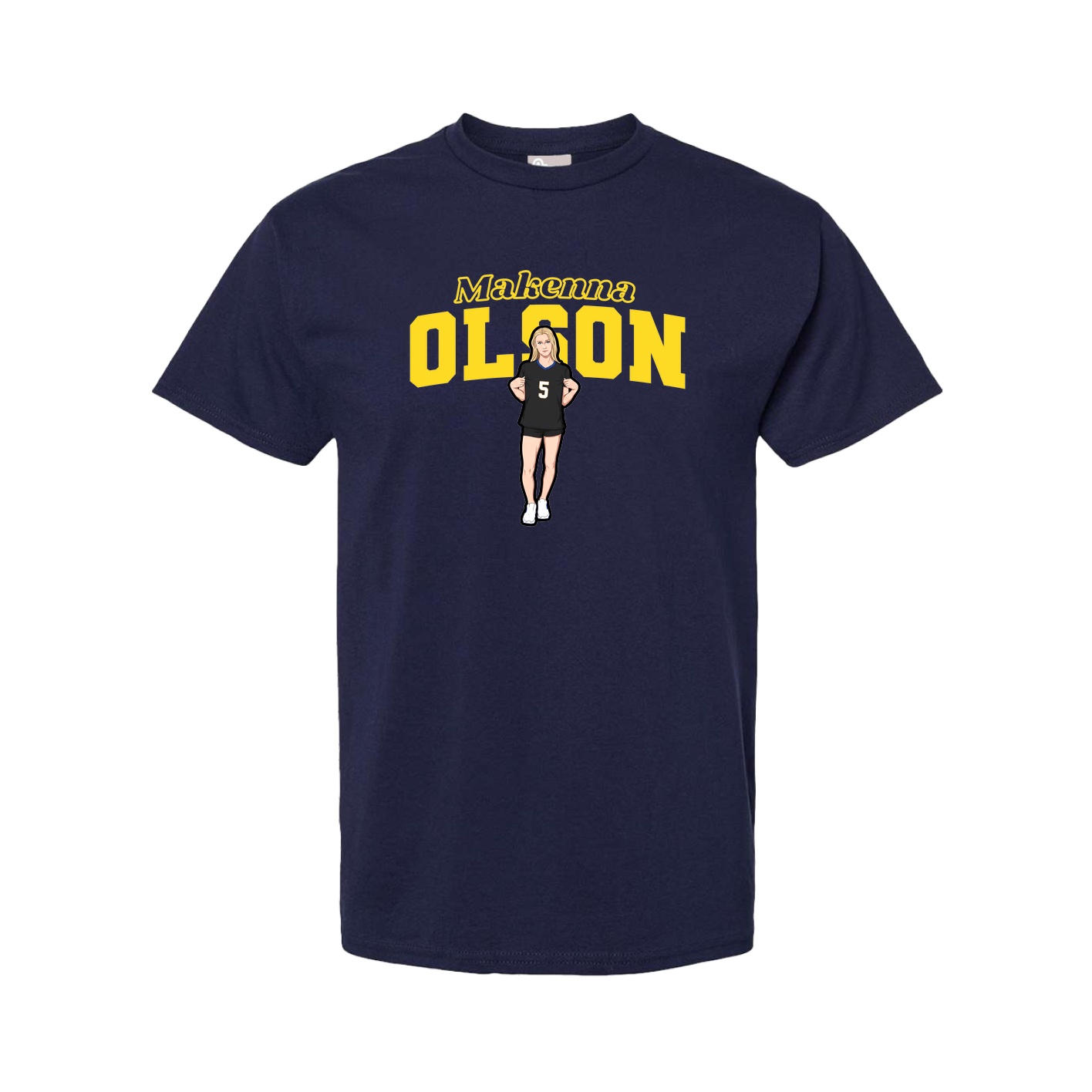 Tee — Name Arch in Navy