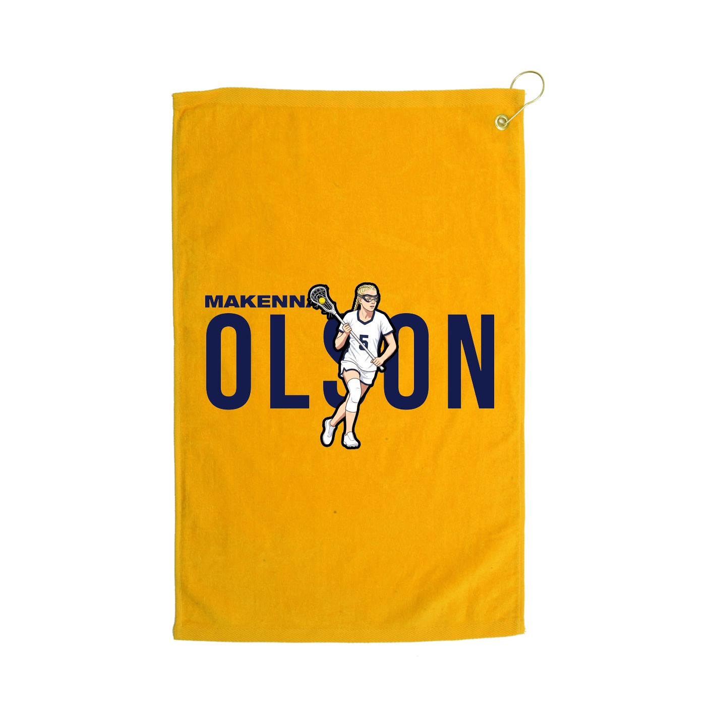 Golf Towel — Player Name in Gold