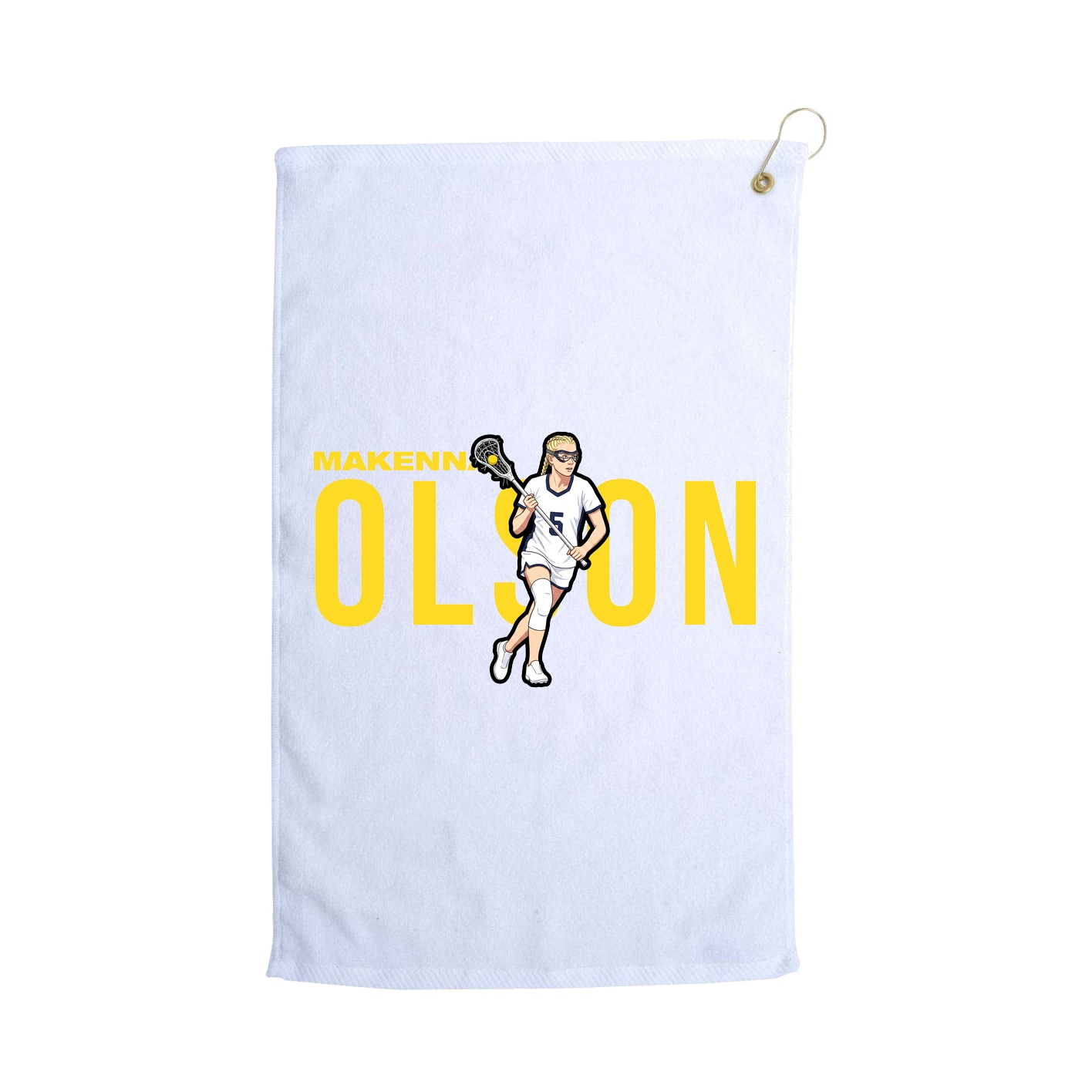 Golf Towel — Player Name in White