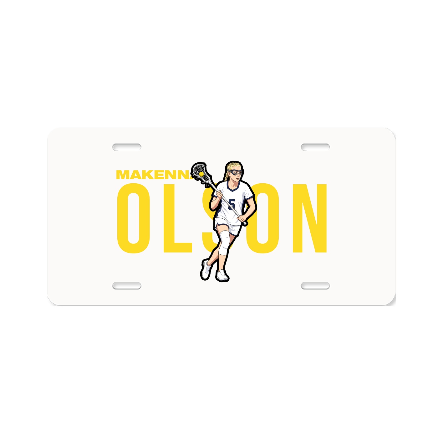 License Plate — Player Name in Classic