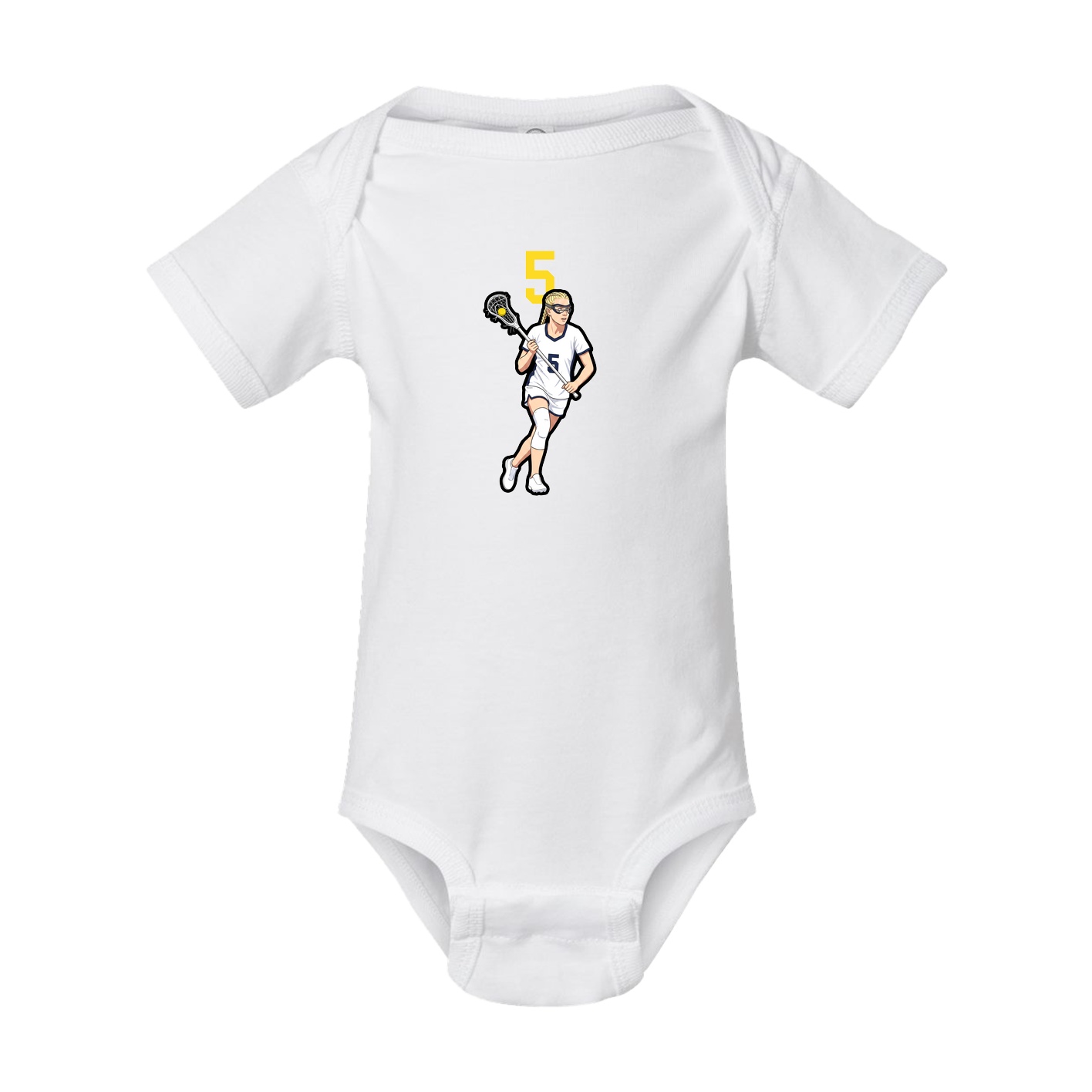 Baby Onesie — Number Top in White