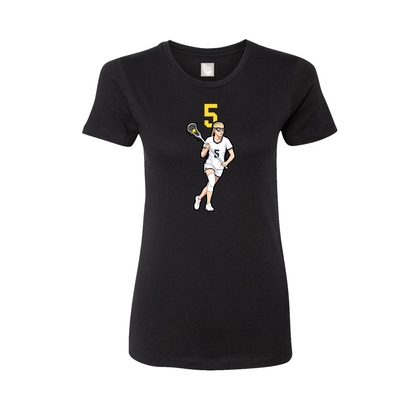 Womens Tee — Number Top in Black