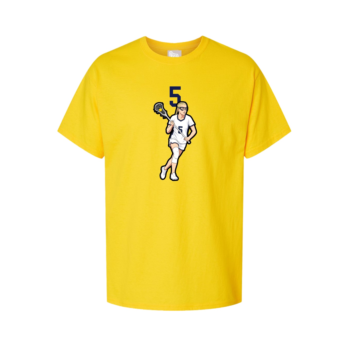 Youth Tee — Number Top in Gold