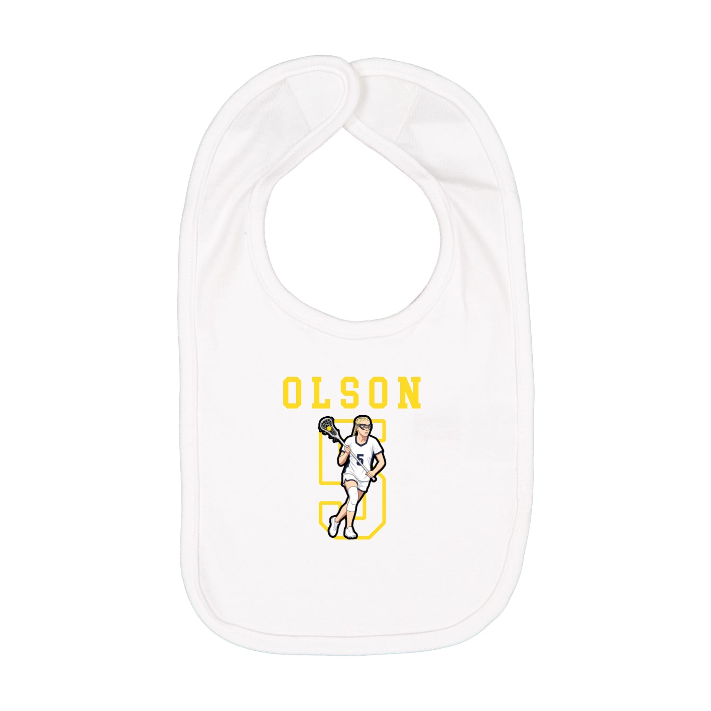 Infant Bib — Shirsey in White