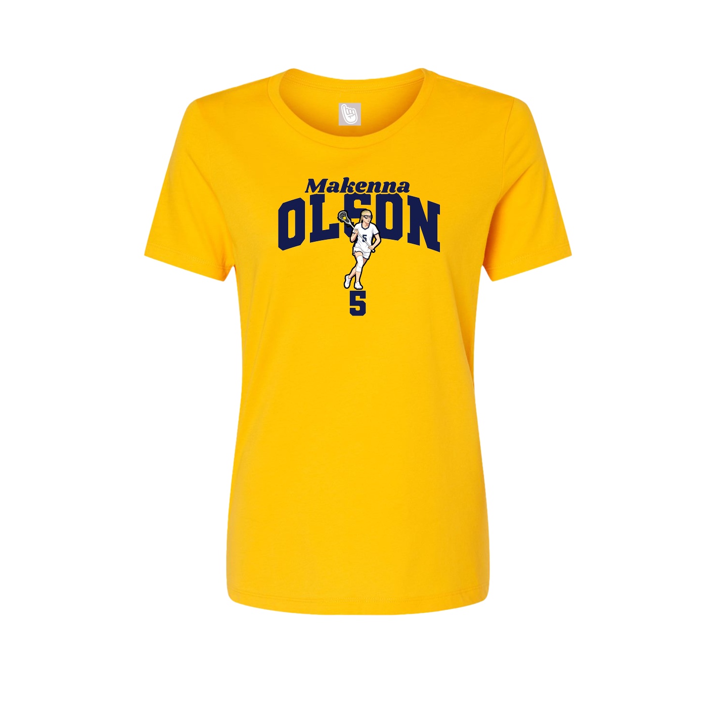 Womens Tee — Signature Arch in Gold