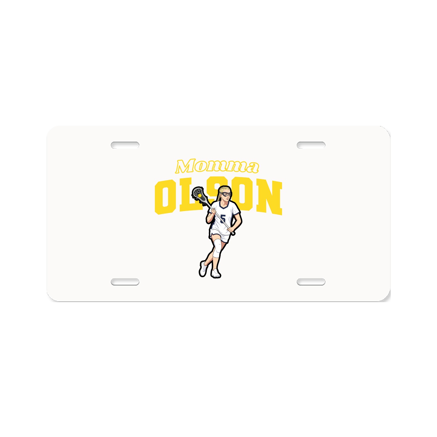 License Plate — Mothers Day Block in Classic
