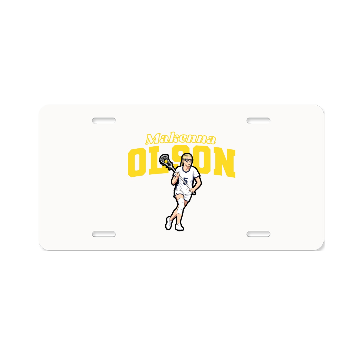 License Plate — Name Arch in Classic