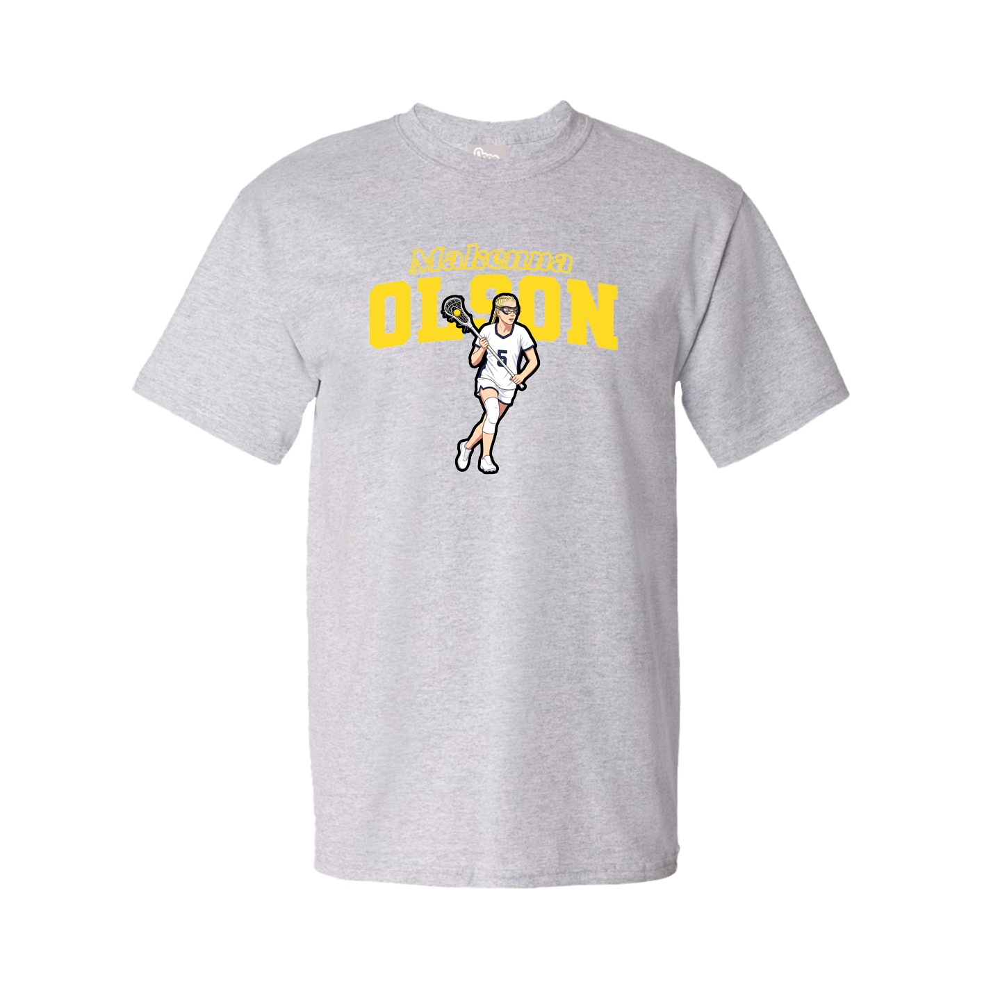 Youth Tee — Name Arch in Grey