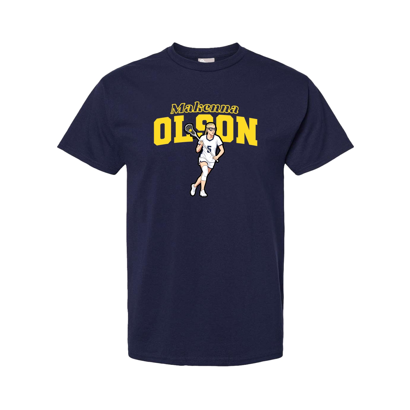 Youth Tee — Name Arch in Navy