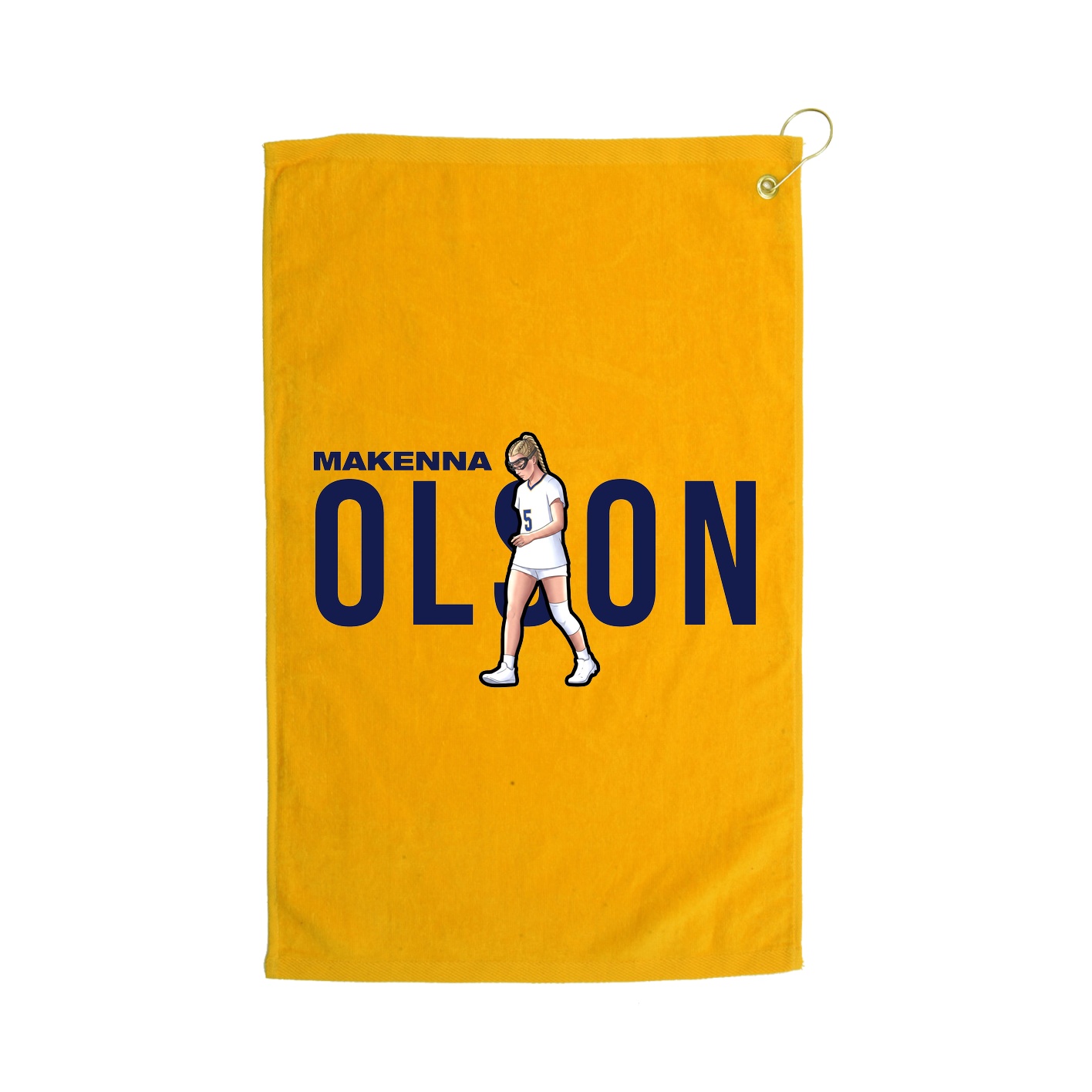 Golf Towel — Player Name in Gold