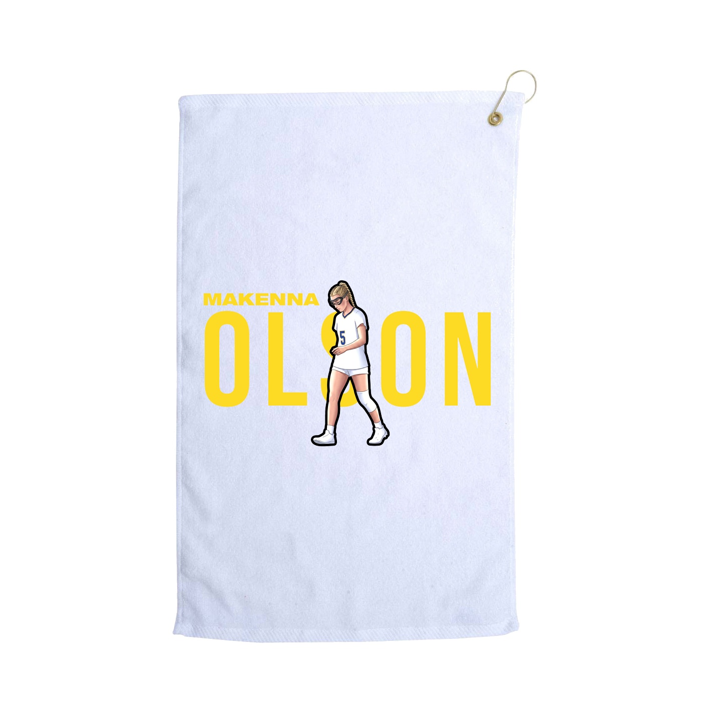 Golf Towel — Player Name in White