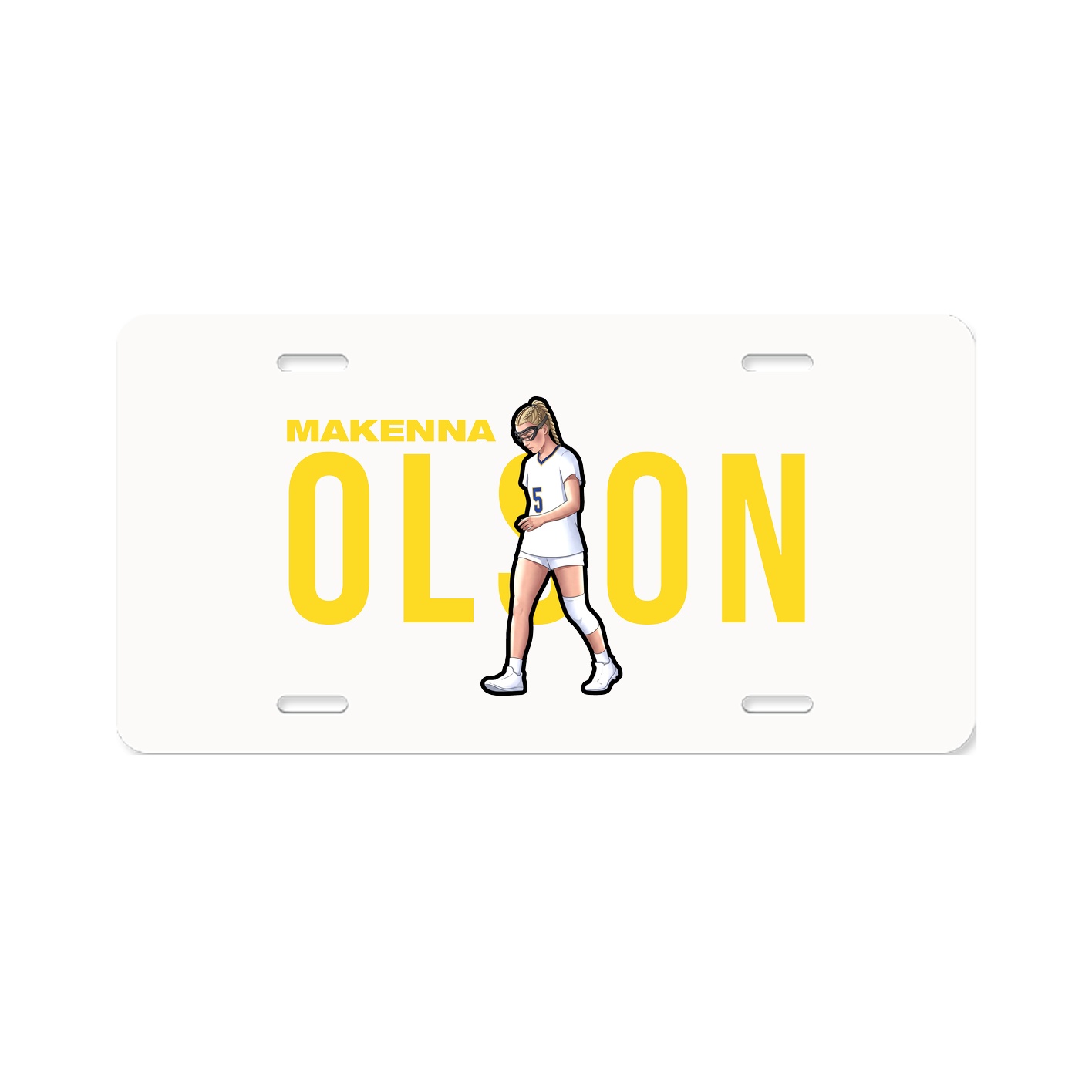 License Plate — Player Name in Classic
