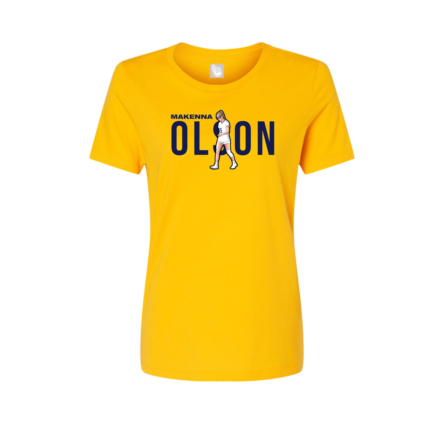 Womens Tee — Player Name in Gold