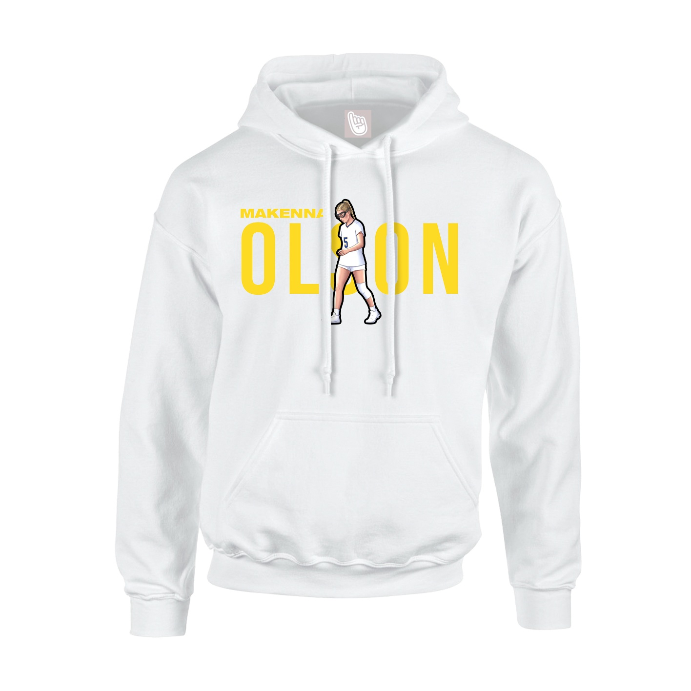 Hoodie — Player Name in White