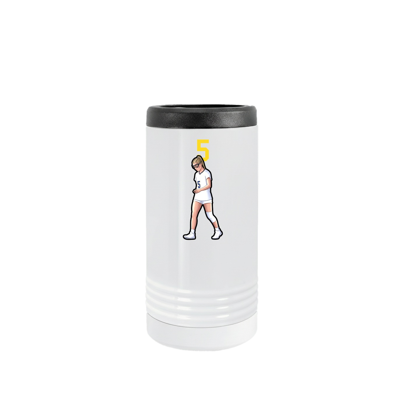 Slim Beverage Holder — Number Top in White