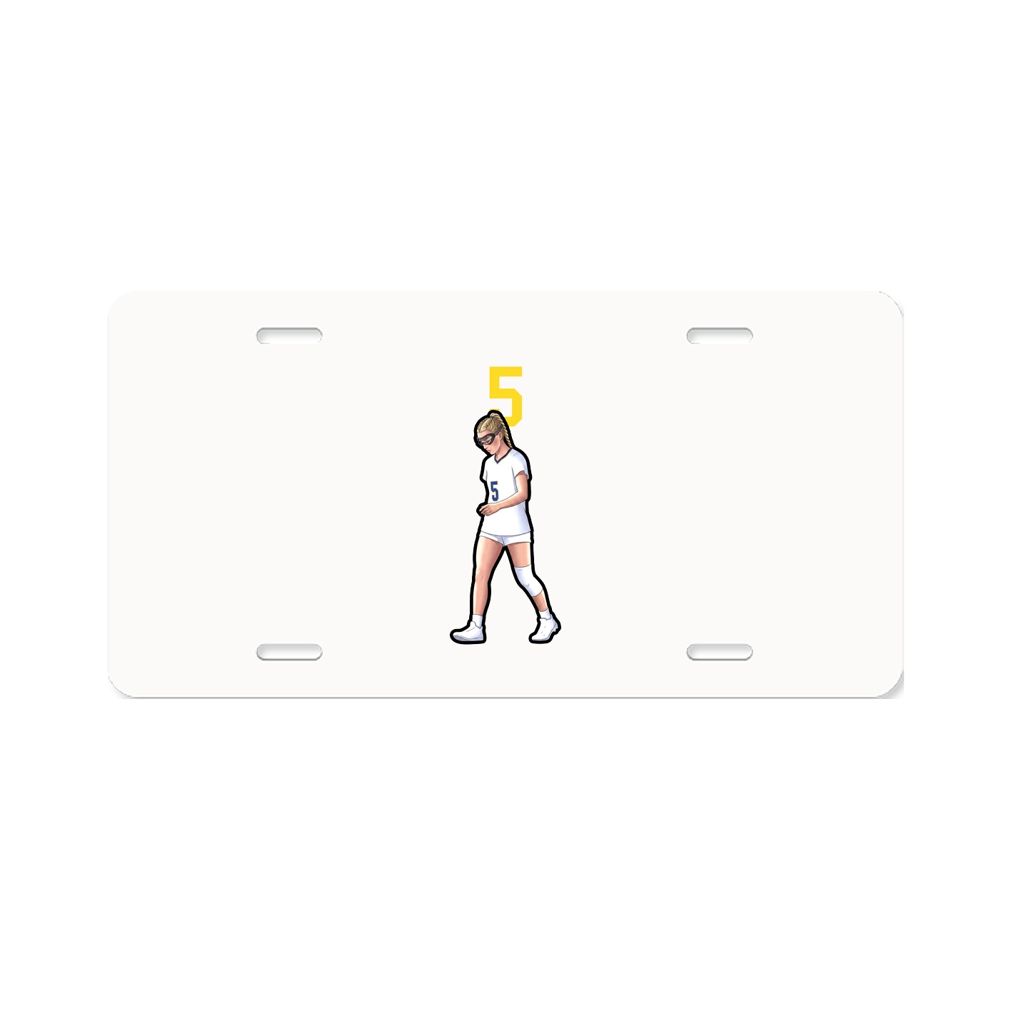 License Plate — Number Top in Classic