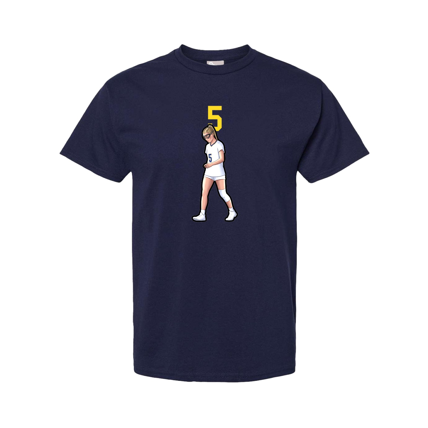 Tee — Number Top in Navy