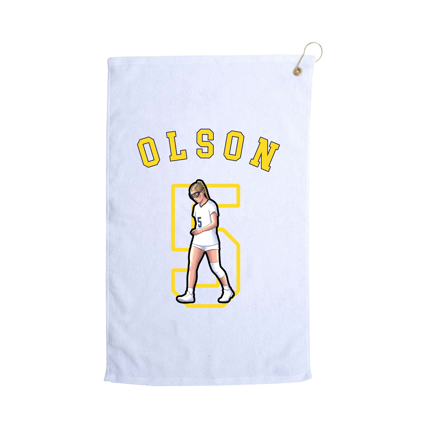 Golf Towel — Shirsey Arch in White