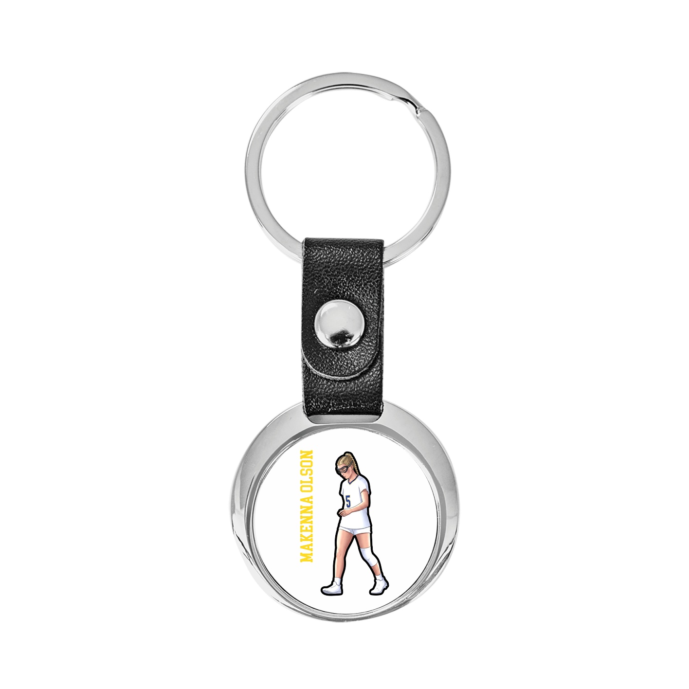 Key Chain — Name Vertical in Classic