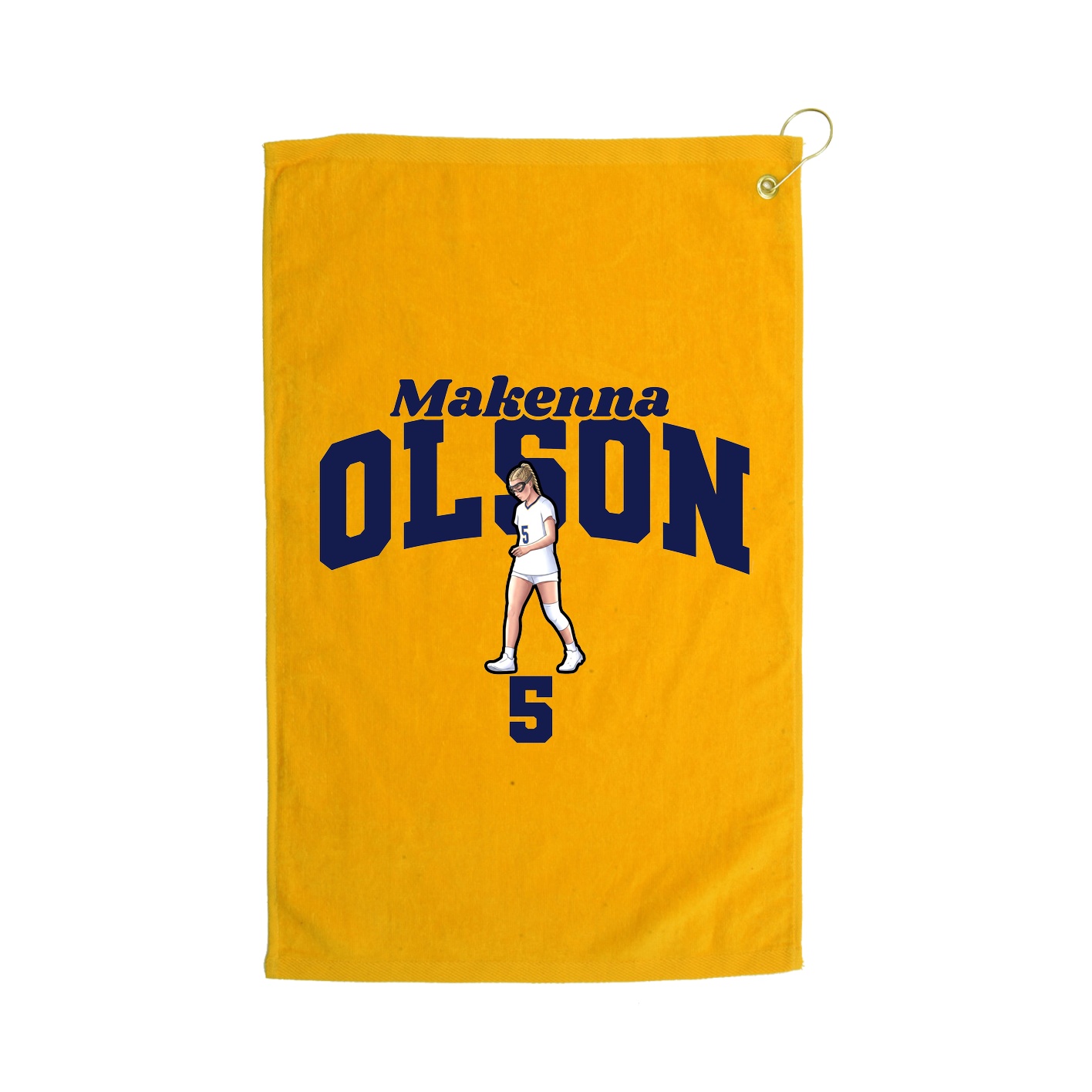 Golf Towel — Signature Arch in Gold