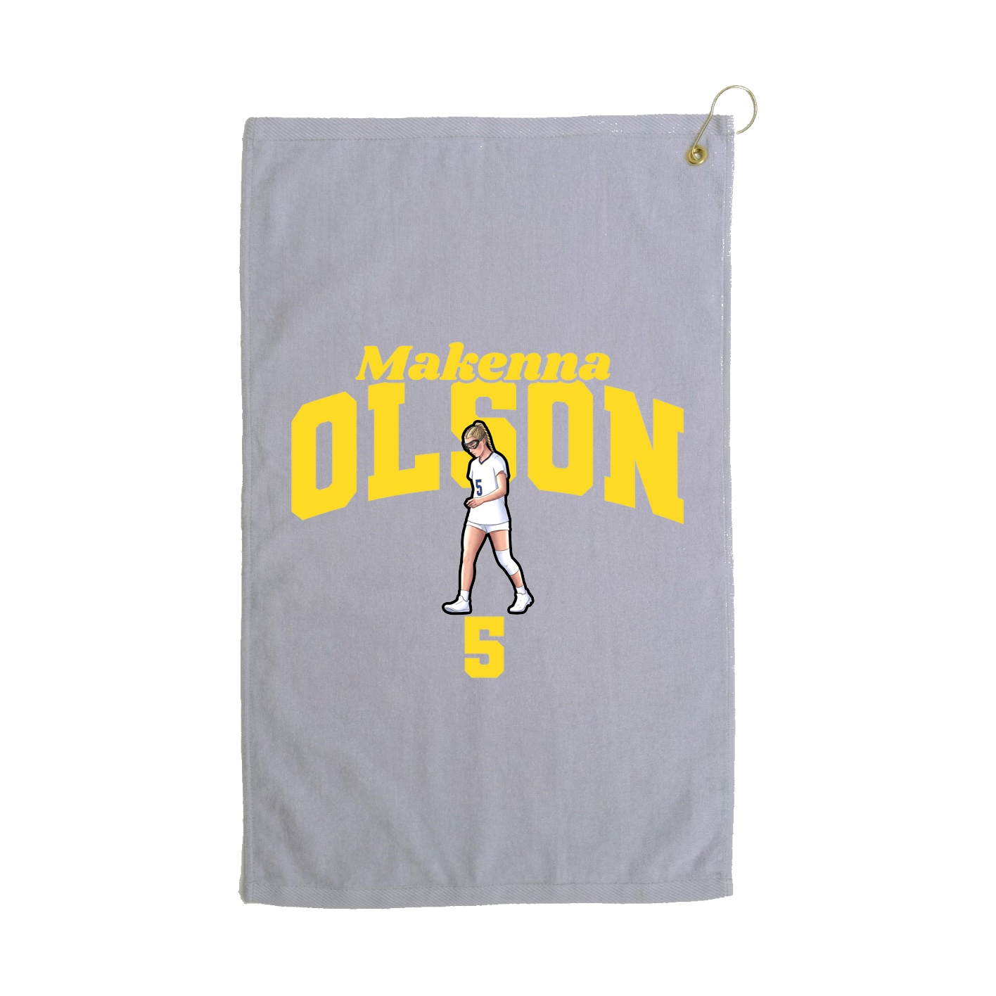 Golf Towel — Signature Arch in Grey