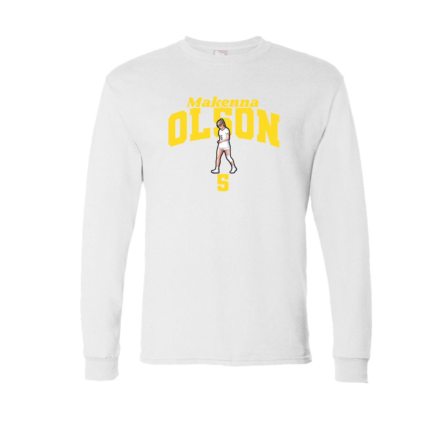Long Sleeve Tee — Signature Arch in White