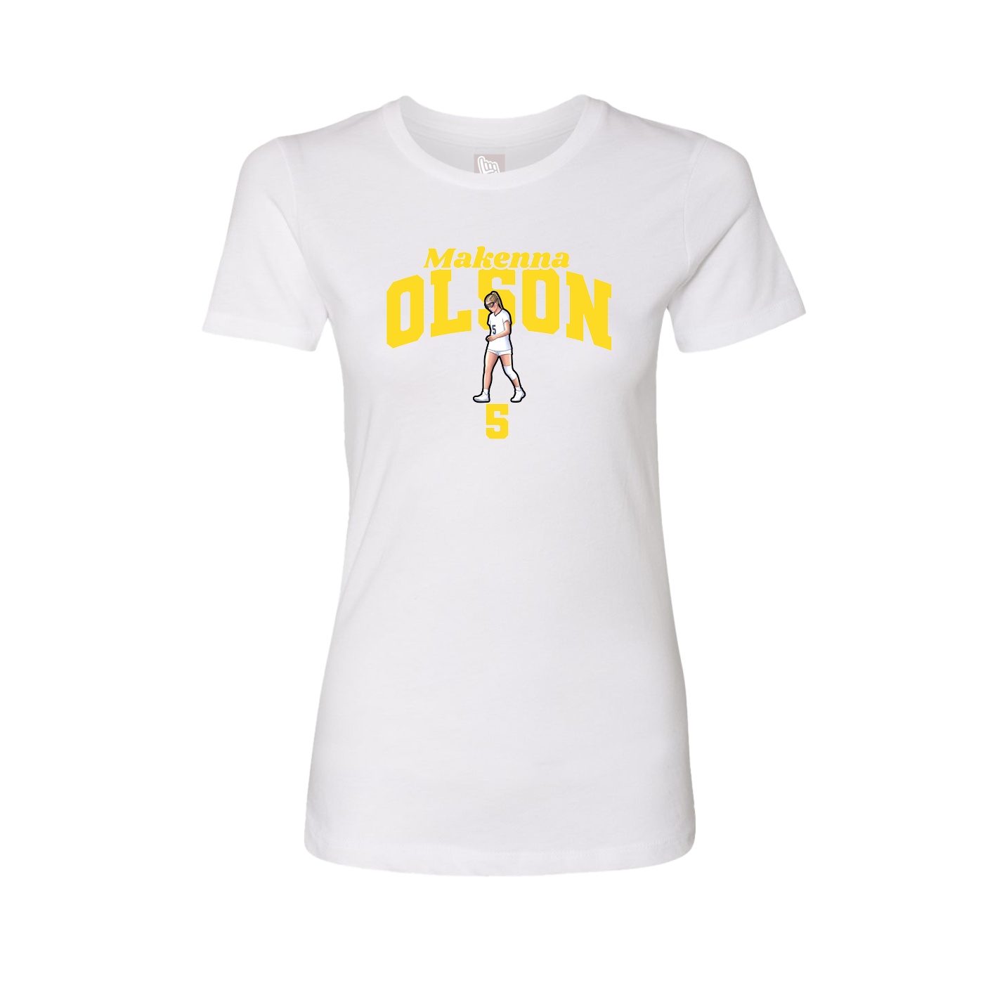 Womens Tee — Signature Arch in White
