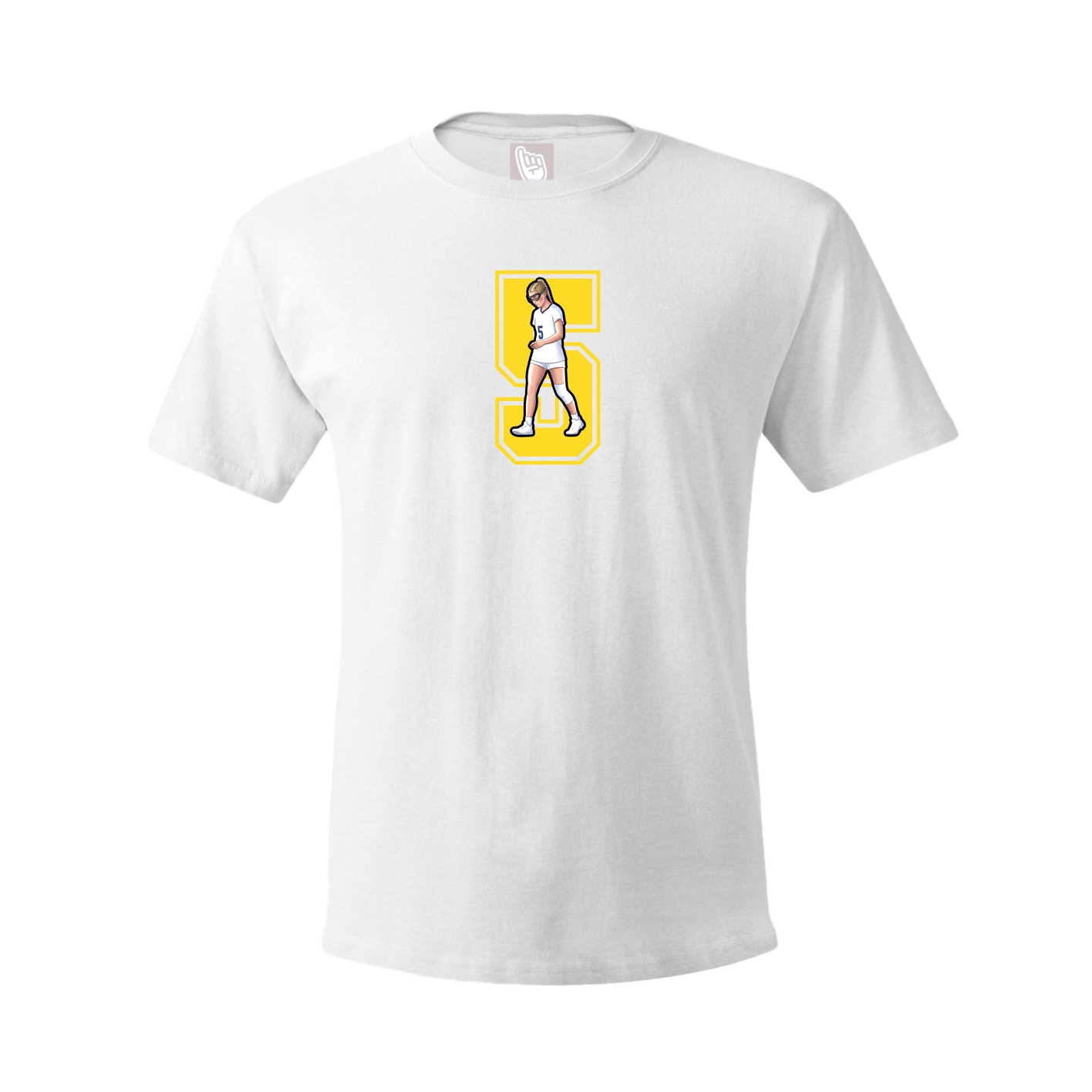 Youth Tee — Number in White