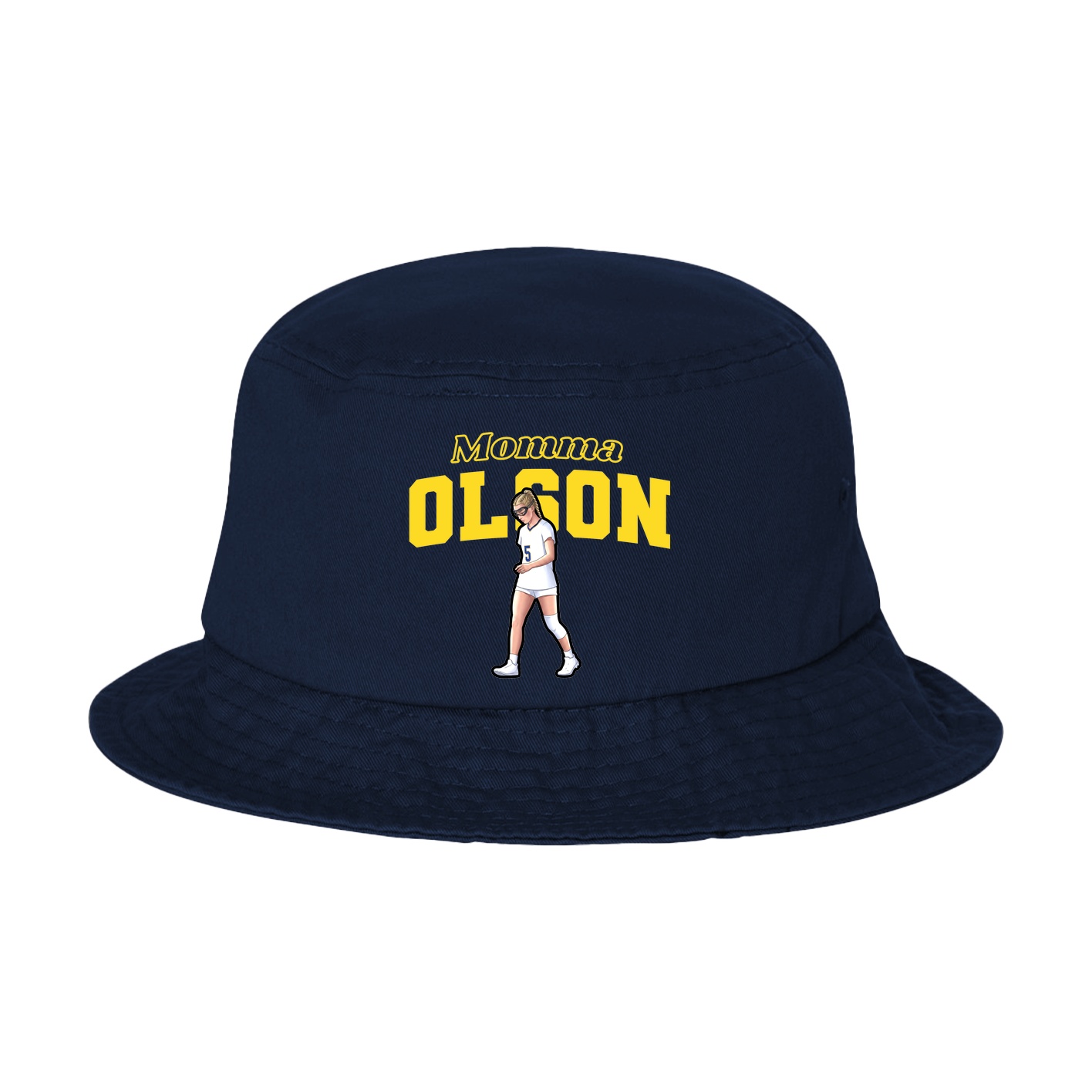 Bucket Cap — Mothers Day Block in Navy