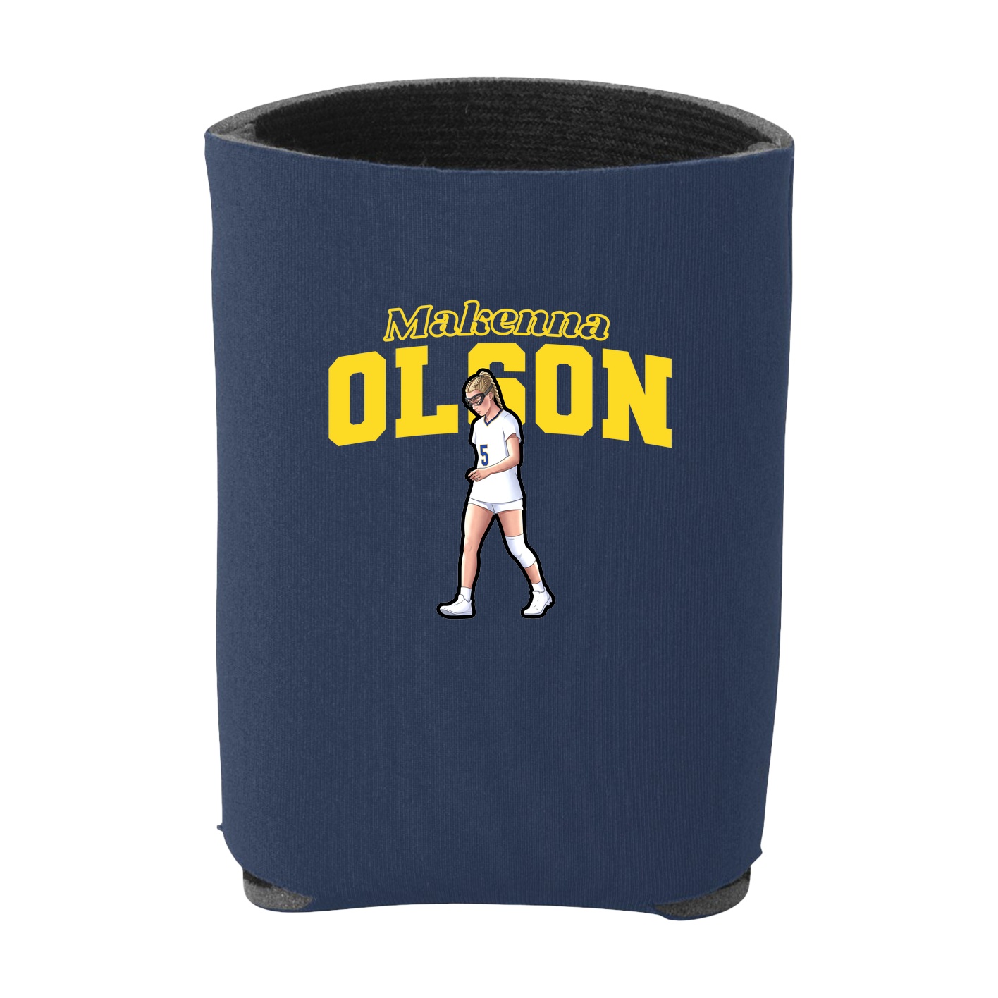 Can Holder — Name Arch in Navy