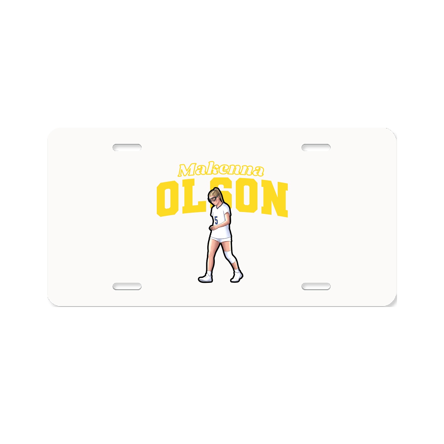 License Plate — Name Arch in Classic