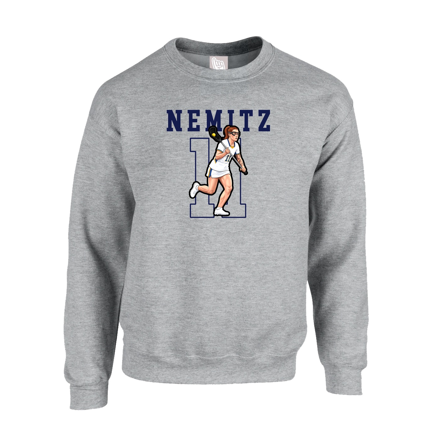 Fleece Crew — Shirsey in Grey