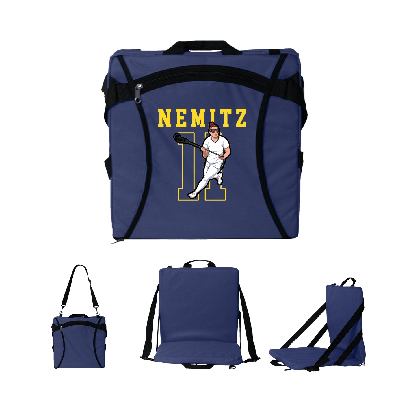 Folding Stadium Seat — Shirsey in Navy
