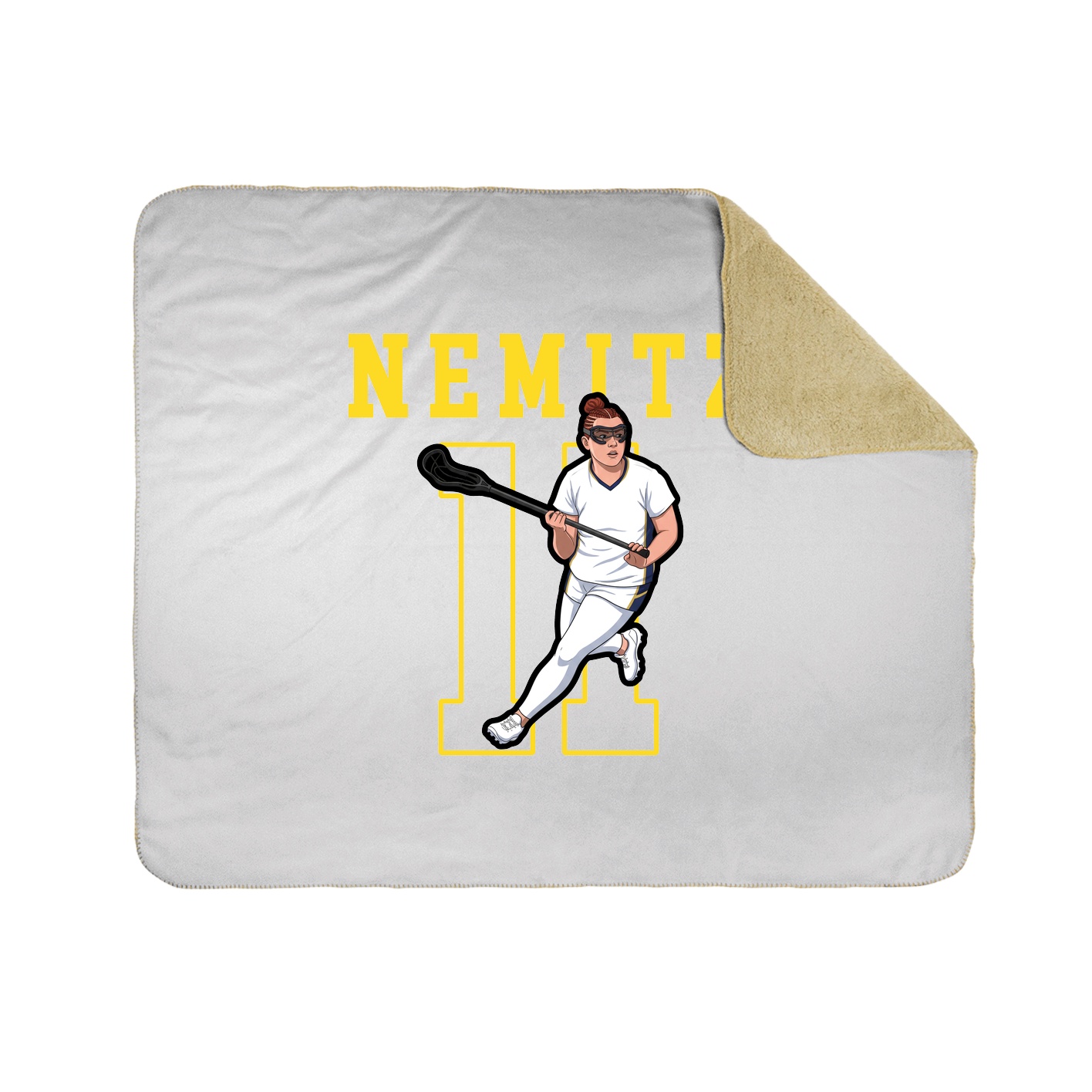 Throw Blanket — Shirsey in White