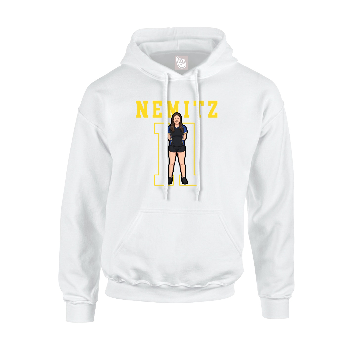 Hoodie — Shirsey in White