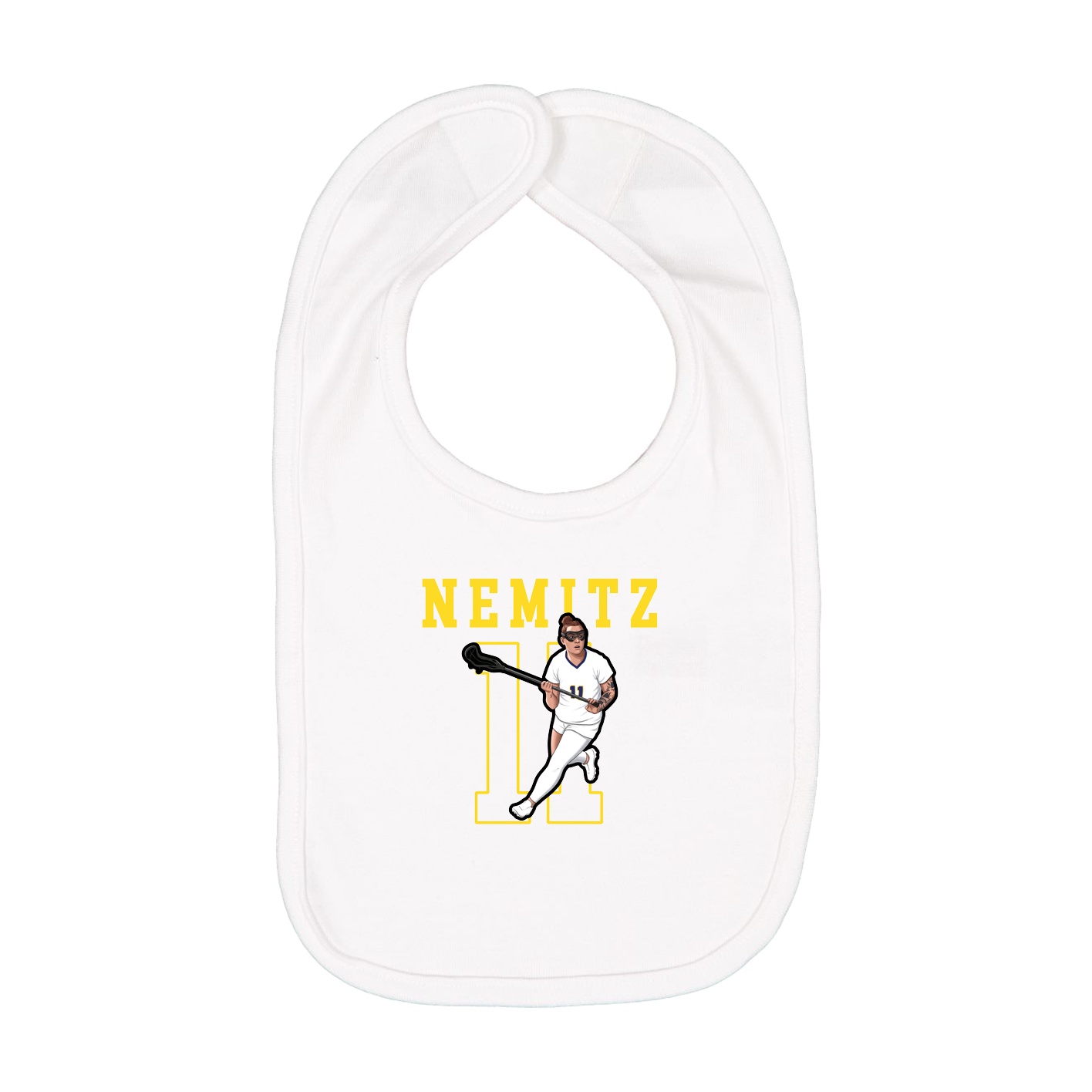 Infant Bib — Shirsey in White