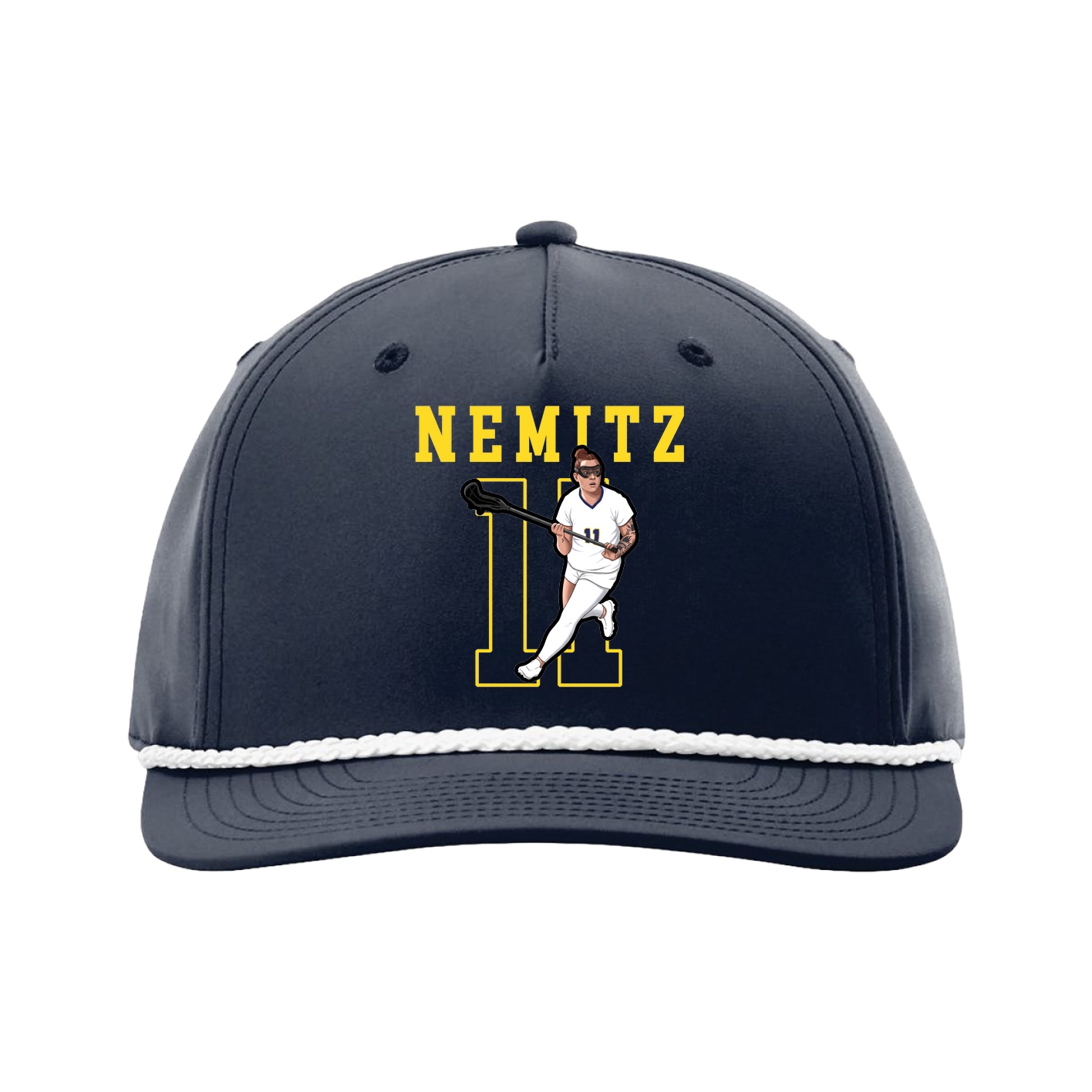 Five-Panel Classic Rope Cap — Shirsey in Navy