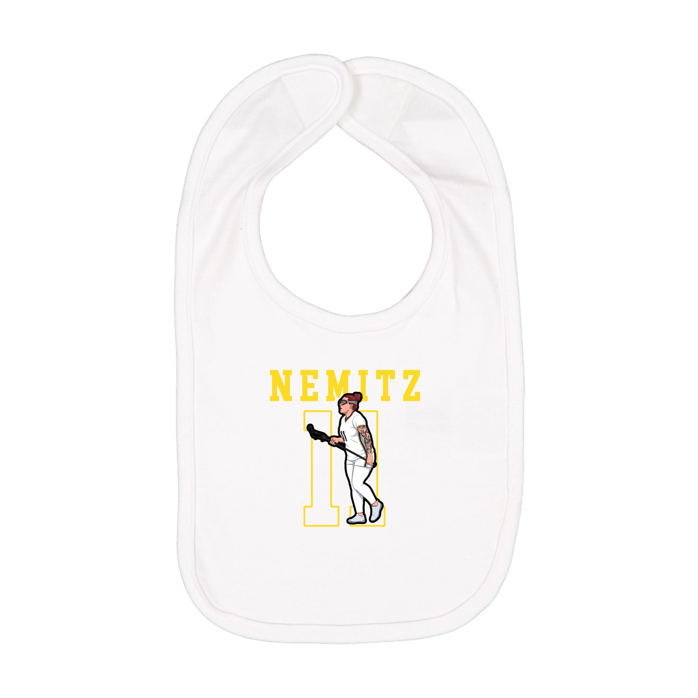 Infant Bib — Shirsey in White